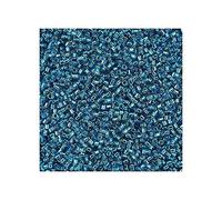 5 g Miyuki DELICA Seed Beads Rocailles, Size 11/0, Silver Lined Capri Blue (# DB0149), Japan, Glass