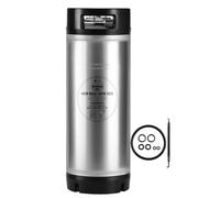5 Gallon Keg Corny Keg, Stainless Steel Cornelius Keg Beer Keg for Homebrew