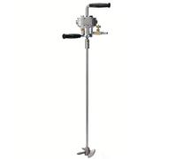 5 Gallon Pneumatic Agitator 1/8HP Paint Stirring Machine Bracket Mixer Air Blender Stirrer Powered Liquid Lifting Platform Coating Mixing Stainless Steel(F)