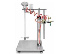 5 Gallon Pneumatic Paint Mixer Machine, 1/8HP Air Agitators With Digital Display & Auto Lift, 3600RPM, Pneumatic Bracket Mixer, Paint Mix Tool For Viscous Liquid Ink Dye