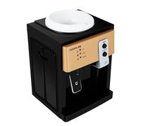 5 Gallon Top Loading Water Cooler Dispenser with 3 Temperature Settings, Desktop Electric Cooler for Home, Office, Gym, Kitchen - Brown