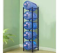 5 Gallon Water Cooler Jug Holder Rack - Stackable Heavy Duty Bottle Organizer - Detachable Carbon Steel Storage Solution