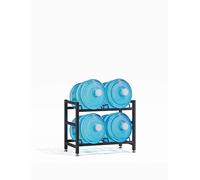 5 Gallon Water Jug Rack, Heavy Duty Storage Organizer for 4-10 Bottles, 2-5 Tier Removable Water Bottle Holder, for Kitchen Office Garage