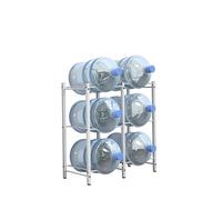 5 Gallon Water Jug Rack, Removable Holder for 4-10 Bottles, 2-5 Tiers, Heavy Duty Storage for Kitchen or Home