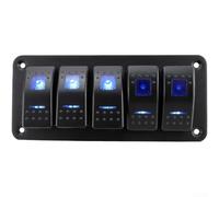 5 Gang for toggle Switch Panel 12V 24V DC Circuit Control 5 Gang(Five People)