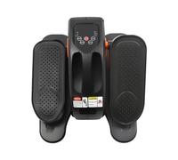 5 Gears Seated Pedal Leg Exerciser, 50W Desk Elliptical Machine, 17 x 14 x 8.66Inch Electric Elliptical Trainer with LED Display Screen, 3 Modes, Adjustable Direction and Speed (Orange)