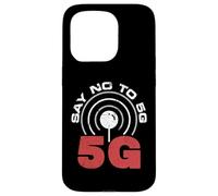 5 GHz Conspiracy Theory - Say No To 5G Distressed Design Case for iPhone 15 Pro