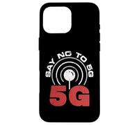 5 GHz Conspiracy Theory - Say No To 5G Distressed Design Case for iPhone 16 Pro Max