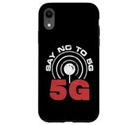 5 GHz Conspiracy Theory - Say No To 5G Distressed Design Case for iPhone XR