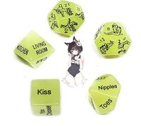 5 Glowing Dice, Party Tool Accessories, Rich Action Guide Models, Various Shapes Easy To Clean, Couple Gifts