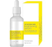 5% Glycolic Acid Brightening Serum with 5% Niacinamide, Yuzu Lemon & Hyaluronic Acid - 30ml | For All Skin Types | Improves Skin Texture & Uneven Skin Tone | (Pack Of 1)