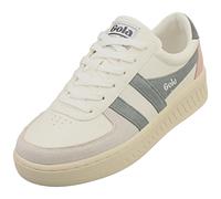 (5) Gola Grandslam Trident Womens Fashion Trainers in White Slate