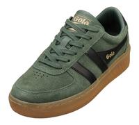 Gola Women's Grandslam Suede Sneaker, Evergreen/Black/Gum, 5 UK