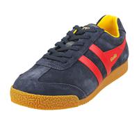 (5) Gola Harrier Womens Classic Trainers in Navy Sun Red