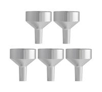 5 Gold-Colored Partition Funnels, Multi-Functional Mini Metal Funnels, Strong And Durable, Convenient And Compact, Mini Bottle Filling Tool.