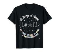5 Gospel Symbols He Came He Died He Rose He is Coming Back T-Shirt