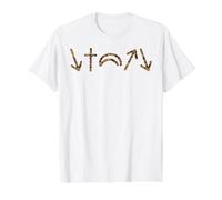 5 Gospel Symbols Jesus Will Come Again Duck camo Christian Value Graphic T-Shirt, Men, White, L