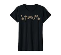 5 Gospel Symbols Jesus Will Come Again Duck camo Christian Value Graphic T-Shirt, Women, Black, M