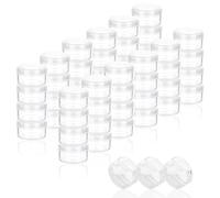 5 Gram Sample Pots, 100 Pcs Plastic Travel Pots for Toiletries, Mini Travel Containers with lids, Empty Cosmetic Containers for Face Creams, Samples, Make-Up