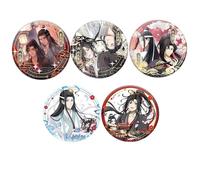 5 Grandmaster of Demonic Cultivations Tinplate Badge Anime Figure Brooch Cool Pins, Cosplay Accessories 58MM