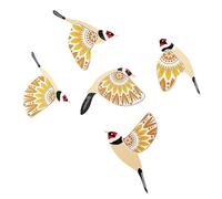 5 Handmade Wooden Bird Wall Hanging Decor Bedroom Living Room Library Scandinavian Home Decor Wood Nursery Wall Decor