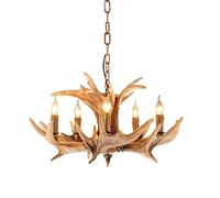 5 head-american country antler chandelier living room dining room resin chandelier bar mediterranean antlers european creative chandeliers