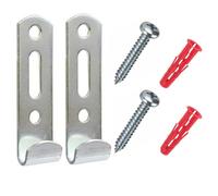 (5) Heavy Duty Picture J Wall Picture Hooks Mirror Hanger Frame Hanging Screws