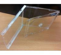 5 High Quality Professional Double 10mm Spine CD Jewel Blank Empty New Plastic Replacement Case / Cover for 2 CDs