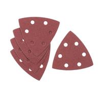 5 Hojas de lija. Grano 120. Madera, pintura, barniz, yeso, metal y plástico.