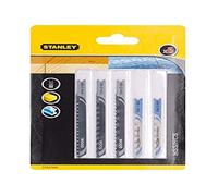 Stanley 5 Piece U Shank Jigsaw Blade Set for Wood and Metal