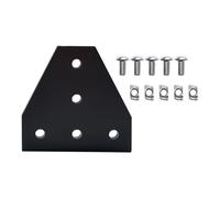 5 Hole 90 Degree Joint Board Aluminum Plate Corner Angles Brackets Connectors Assembly Screws Included Industrial Hardware