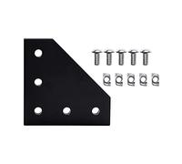 5 Hole 90 Degree Joint Board Aluminum Plate Corner Angles Brackets Connectors Assembly Screws Included Industrial Hardware