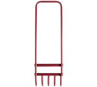 Hardys 5 Tine Aerator - Hollow Prong Soil Corer, Improves Lawn Drainage, Reduces Compaction, Powder-Coated Steel - 92Cm X 29Cm