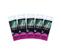 5 hooks Feather Rig Size 4 For Boat Sea And Shore Lure Rig for Mackerel, Horse Mackerel, And Herring (5/10 pack) (Parody)