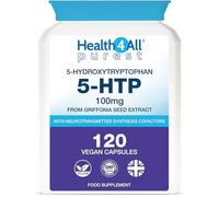 5-HTP 100mg per Capsule 120 Capsules 4 Month Supply High Strength 5 HTP Supplement from Griffonia Seed Extract with Serotonin & Melatonin Conversion Support for Sleep, Mood & Relaxation - Health4All