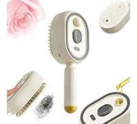 5 in 1 Air Cushion Brush,Multi-function Massage Mist Comb,2026 Electric Steaming Massage Hair Care Brush,Steam Hair Straightener Comb with Self-Cleaning,Anti-Tangle,Anti-Static for Frizzy Hair (Beige)