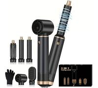 5 in 1 Air Styler - Magic Styler - Hair Dryer Brush - Multi use Styling Appliances - Thermal Wrap - for Curling, Straightening, Volumizing and Drying - Hair Curler - Ionic Technology (Black 5 in 1)