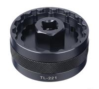 5-in-1 Bicycle Bottom Bracket Tool,for 44mm, BBR-60, FSA-386, DUB16T, BB-R9100, Precision Aluminum Alloy Socket,for Mountain,and Road Bike Maintenance(black)