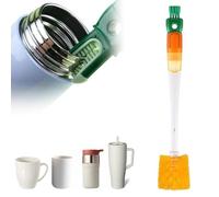 5 in 1 Bottle Brush, Multifunctional Water Bottle Cleaning Brush, Bottle Brushes Long Handled for Cleaning,Cleaning Brushes for Small Spaces Water Bottle Cleaning Brush for Bottles/Glass/Cups (Orange)