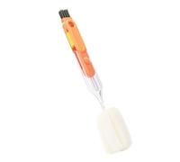 5-in-1 Bottle Cup Lid Brush Sponge Multi-Function Cover Cleaner Tool For Milk(Orange)