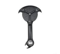 5-in-1 Can Opener Adjustable Jar Lid Grip Tool Multi-Purpose Bottle Opener for Jars 2.5-9cm Ergonomic Handheld Can Opener Lever Design Adjustable Locking Jar Opener Black ABS Plastic Kitchen Tool for