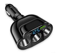 5 in 1 Car Charger Adapter 66W PD Fast Charging with USB C Port Cigarette Socket Splitter 3 Sockets 2 USB for Multiple Dev