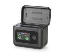 5-in-1 Charging Hub for Insta360 X6, Smart Battery Charger for Camera | Features Lcd Screen Display, 27W Fast Charge, Merge Balance Mode, Works As Dual Battery Charger And Portable Power Bank