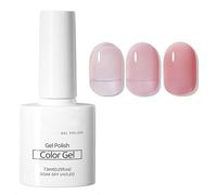 5 in 1 Clear Pink Builder Base Gel - Pale Pink Nail Polish Base Coat - UV Polish Builder Gel for Hard Nails - Long Lasting Gel Polish for Extension Strengthener Nails,Non-toxic,Need UV Cured