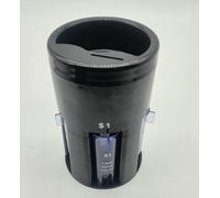 5 in 1 Coin Sorter, Black ABS Rapid Coin Counter with Five Independent Tubes, Rotating Base, Easy Coins Roll Organizer, 4.5 x 7.7 in, for Home Office
