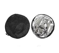 5 in 1 Collapsible Round Light Reflector for Photography, Photo Studio and Live Broadcast Lighting with White Silver Gold Black Soft Reflectors and Carry Bag (110cm)