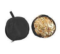 5 - in - 1 Collapsible Round Light Reflector for Photography, White Silver Gold Black Soft Reflectors with Storage Bag, Photo Studio & Live Broadcast Lighting Tool (60cm)