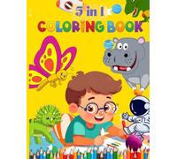5 in 1 Coloring Book for kids: Multi Themed Colouring Book for Kids
