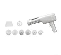 5-in-1 Cordless Electric Pasta Maker, Handheld Electric Pasta Maker, Portable Cordless Noodle Machine, For Vacation Rentals, Camping Trips(White)