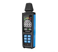 5 In 1 Digital Electromagnetic Radiation Detector for RF Electric Magnetic Field Measurement with Temperature Humidity Monitor Rechargeable Battery and Automatic Sleep Mode